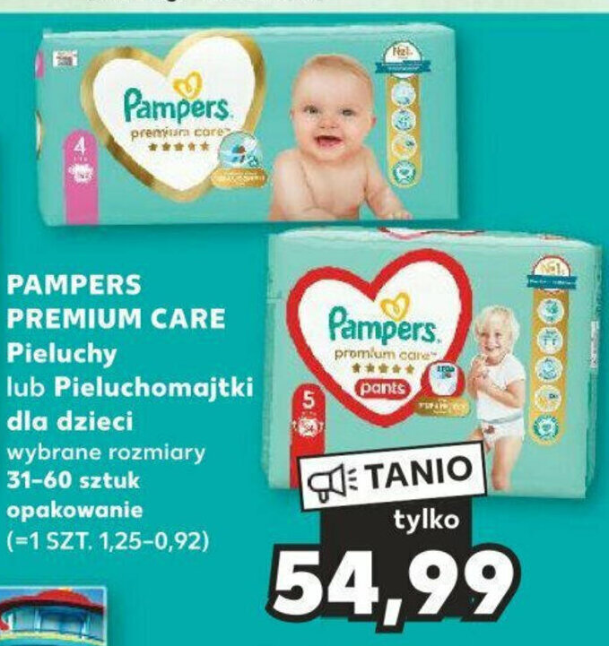 promocje na pampers 4 pieluchomajtki