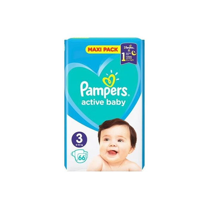 pieluchomajtki pampers 3 naklejka z tylu