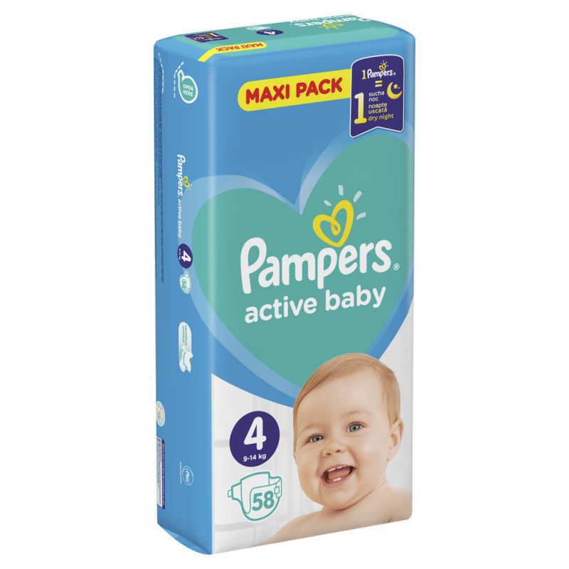 pampers 3 active baby dry 74