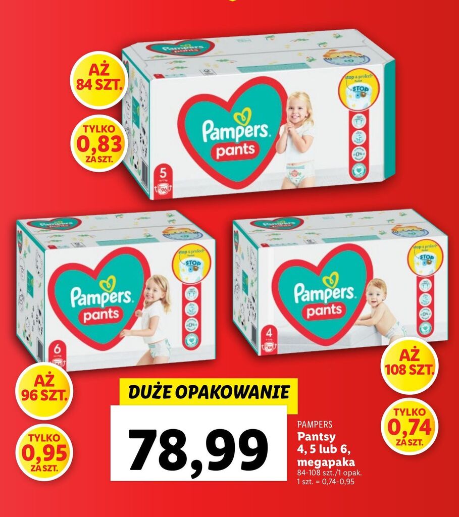 pampers pieluchomajtki ceneo