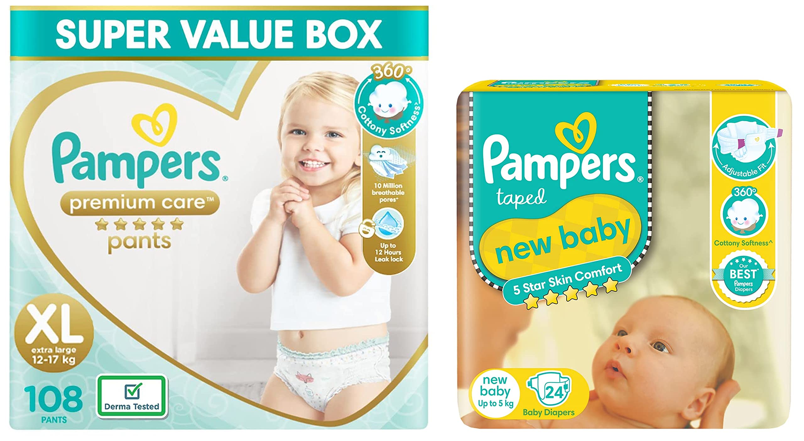 pampers premium care pieluchy 1 newborn 2 mini