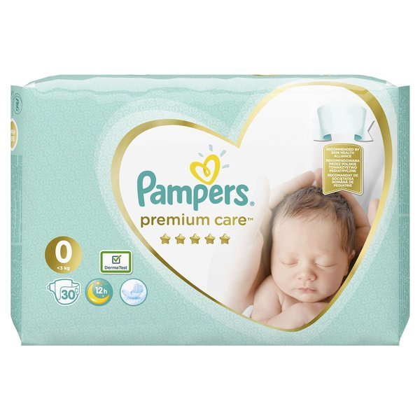 pampers 0 premium care 1 22 szt