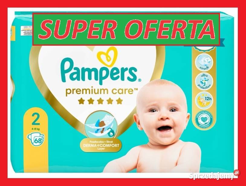 pampers sensitiove z zamknieciem 12x