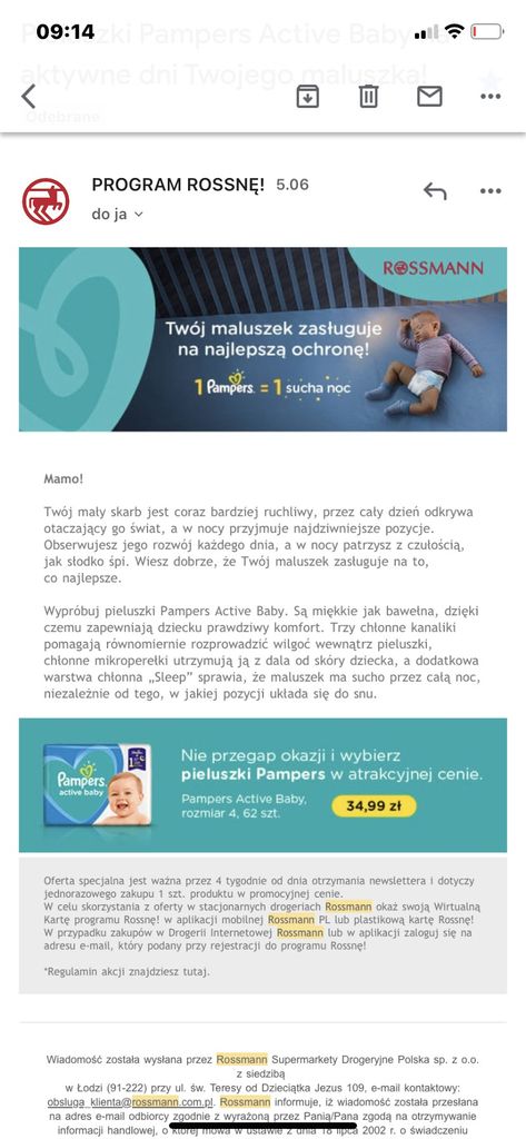 active baby rozmiar 4 pampers