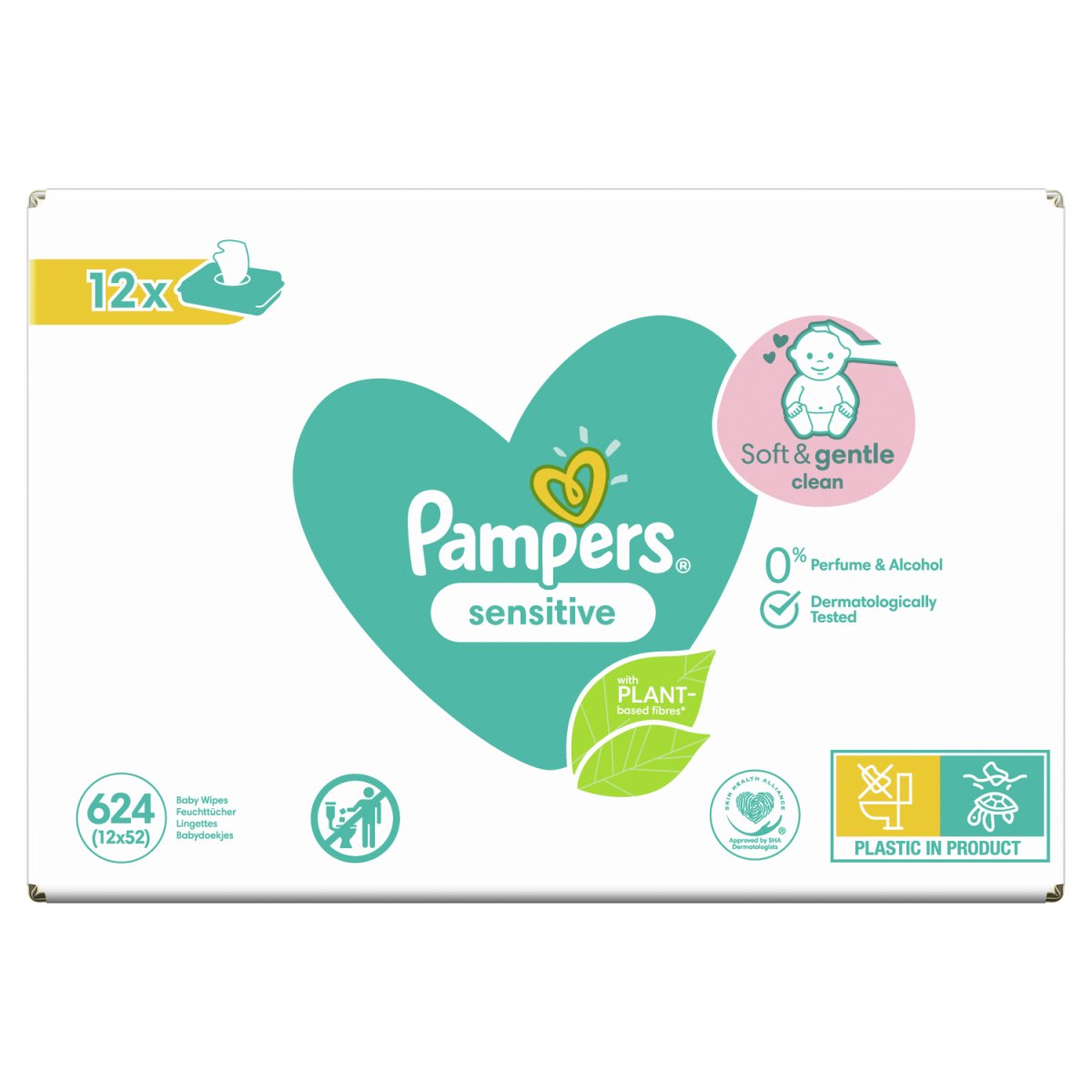 pampersy pampers zalozone na dziecko bez ubran