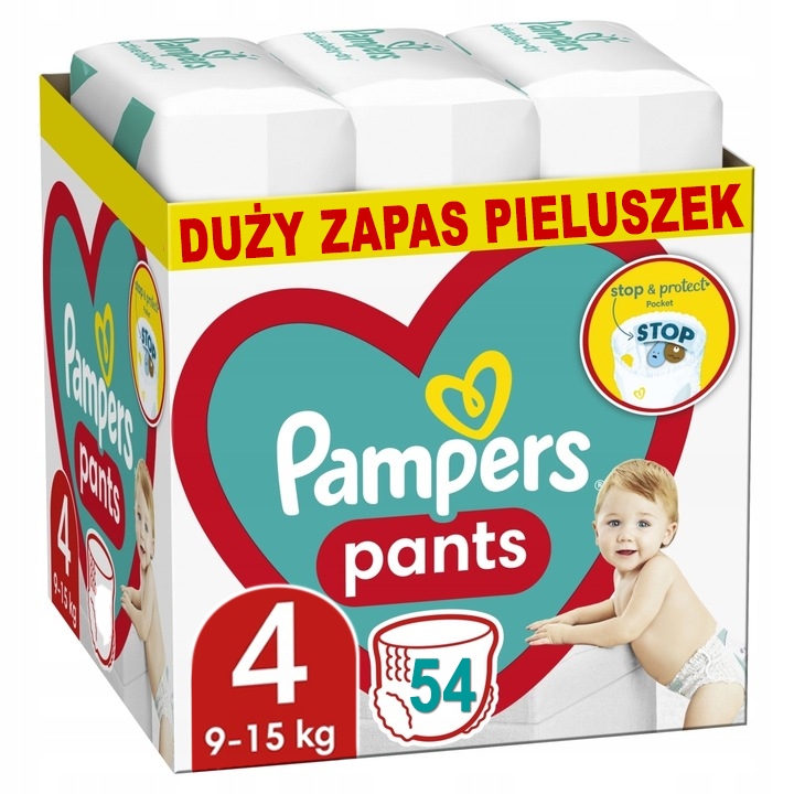 żółty pampers mokry