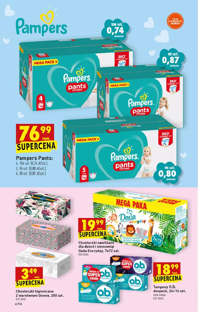 pampers 3 58 sztuk