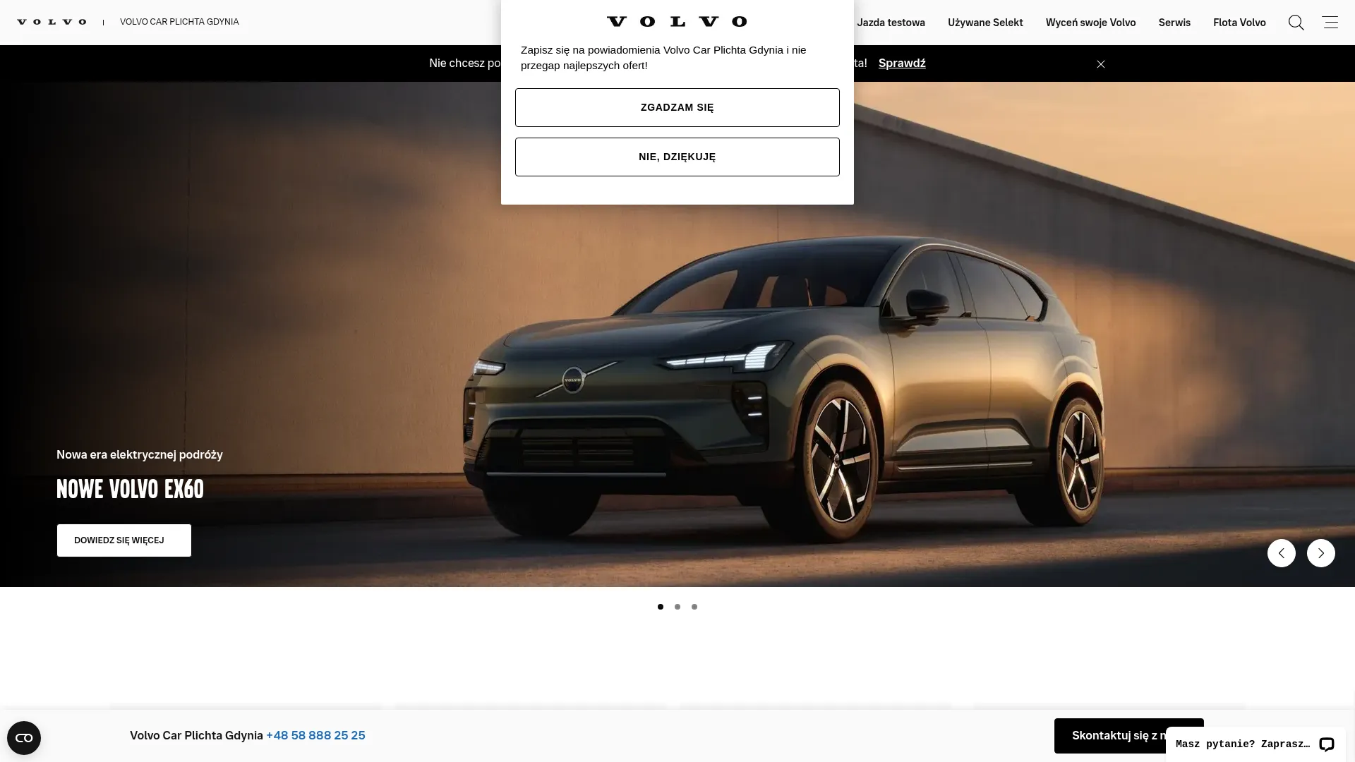Volvo Car Plichta Gdynia - zrzut ekranu