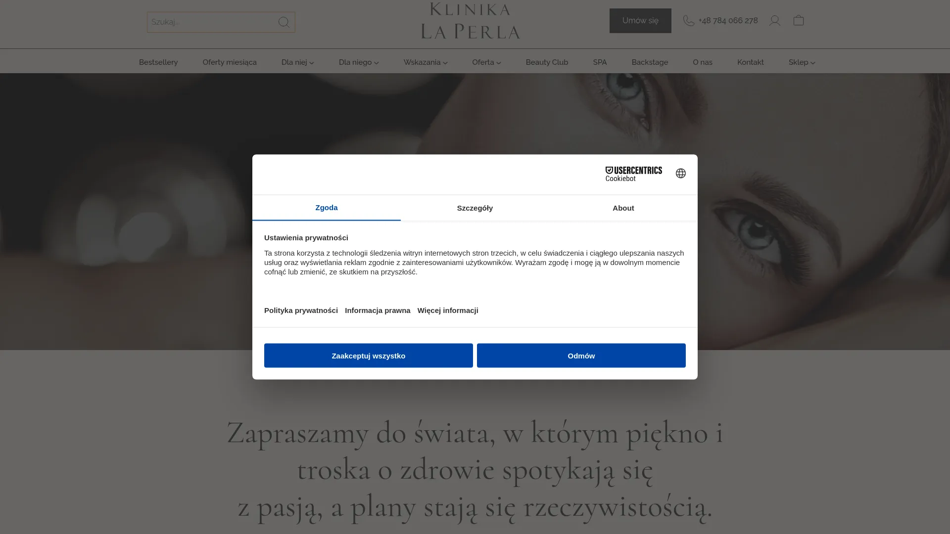 Klinika La Perla Sp. z o.o. - zrzut ekranu